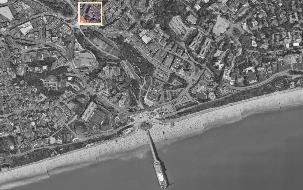B&W Aerial 2 Dean Park Road